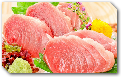 本マグロの脳天（ツノトロ）お造り